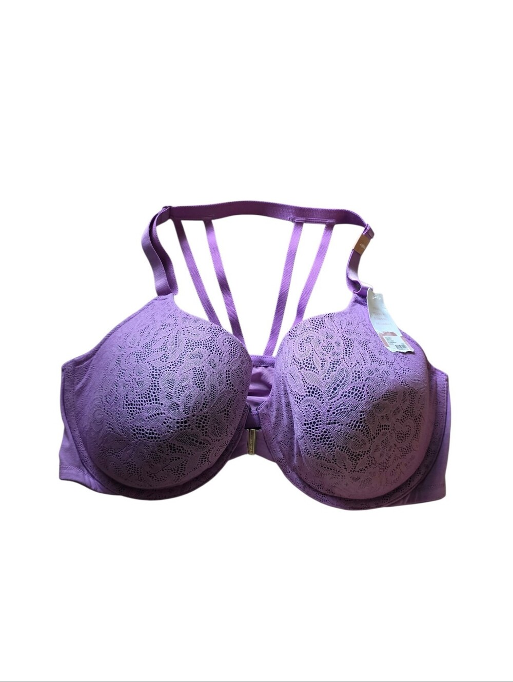 cacique front closure lightly lined t shirt bra size 42DDD nwt
